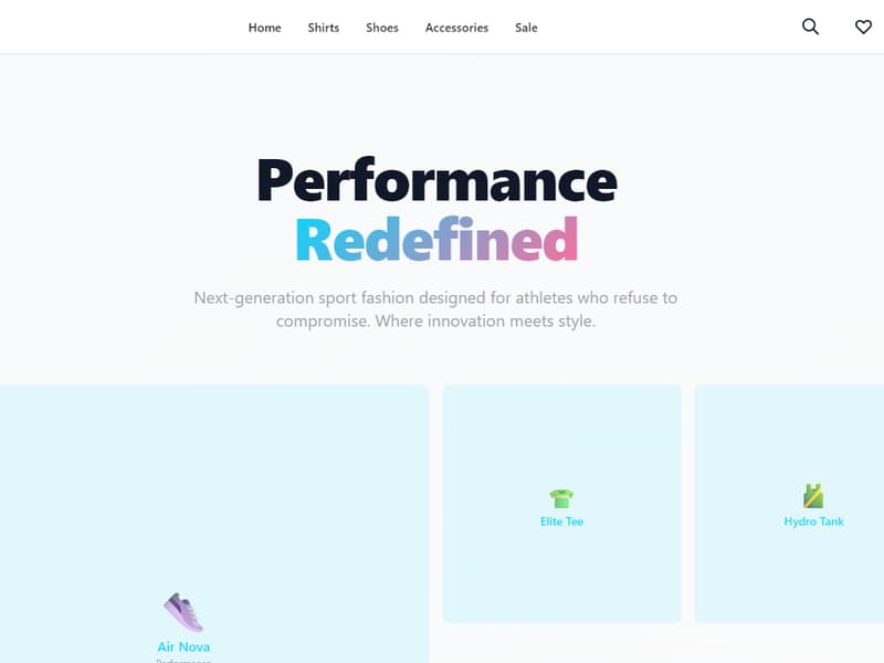 A finished storefront ready to review