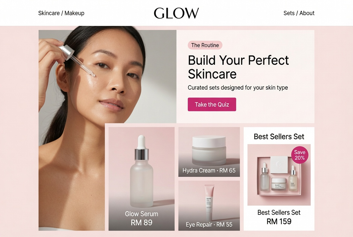 Beauty store template preview