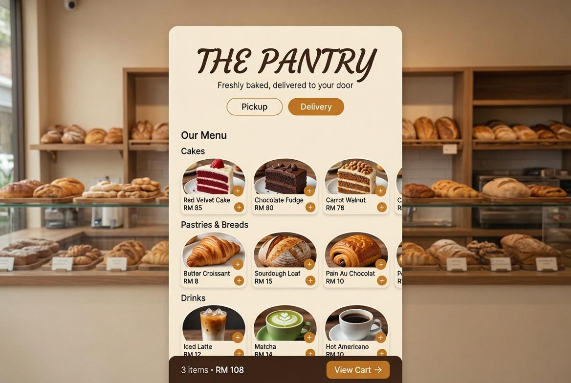 Food store template preview